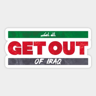 Get Out of Iraq Sticker